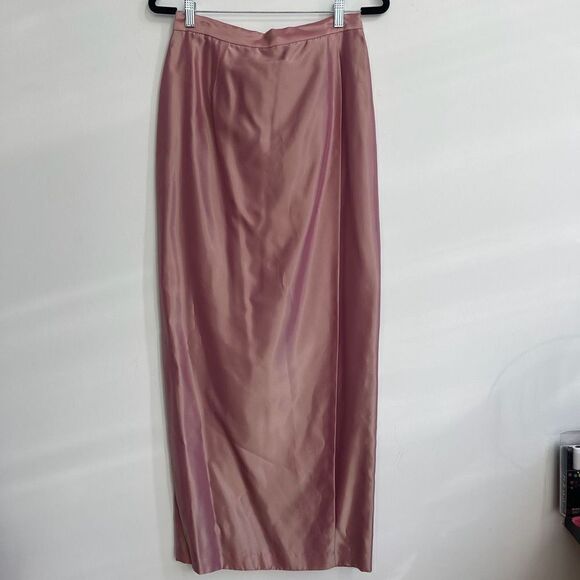 Michaelangelo Women's Pink Top Zip Up Sleeveless With Coat & Skirt Set Size 8 - Picture 11 of 15